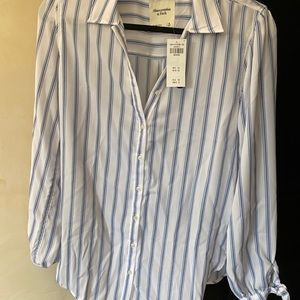 Have Abercrombie and Finch blue and white blouse
